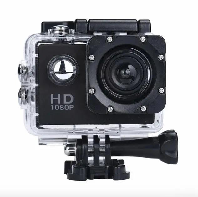 Экшн-камера спортивная Action Camera Full HD A7 аккумуляторная 900 mAh водонепроницаемая (2078175857)