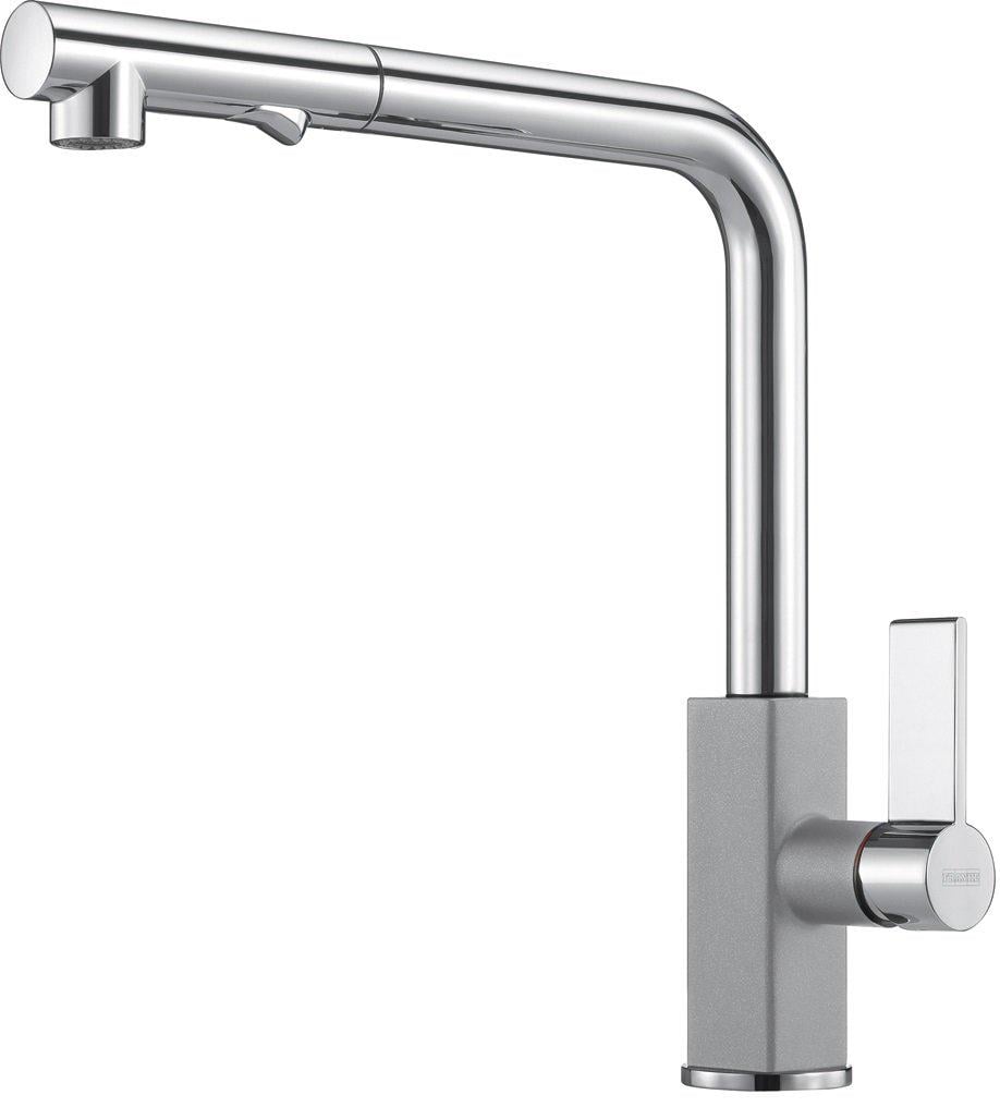 Кухонний змішувач Franke Maris Spray з витяжним виливом та функцією душу Сірий камінь (115.0392.369)