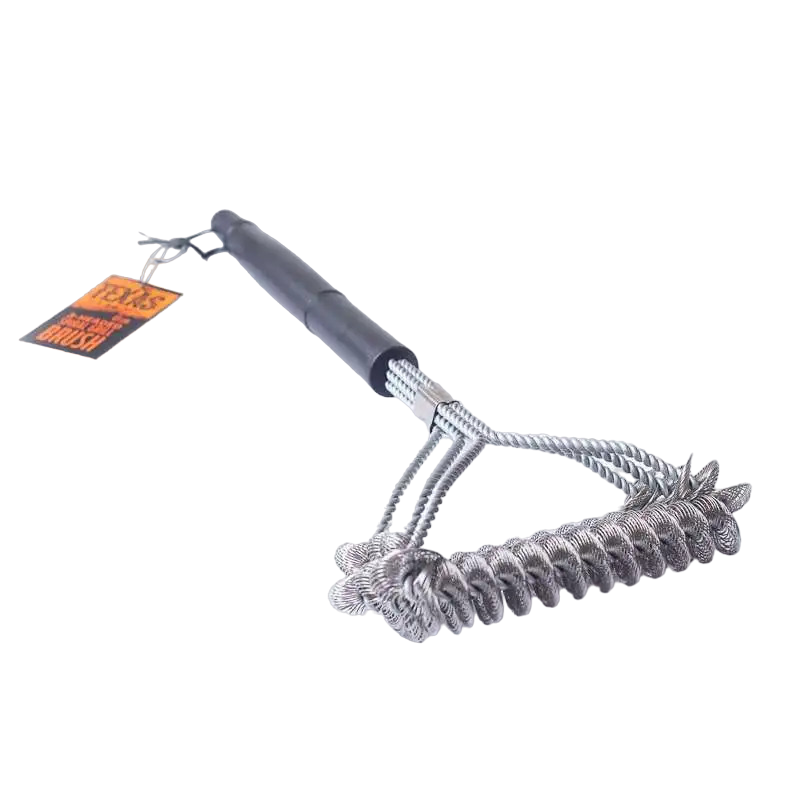 Спиральная трехрядная щетка для гриля Texas Club 43 см (BRUSH-G2)