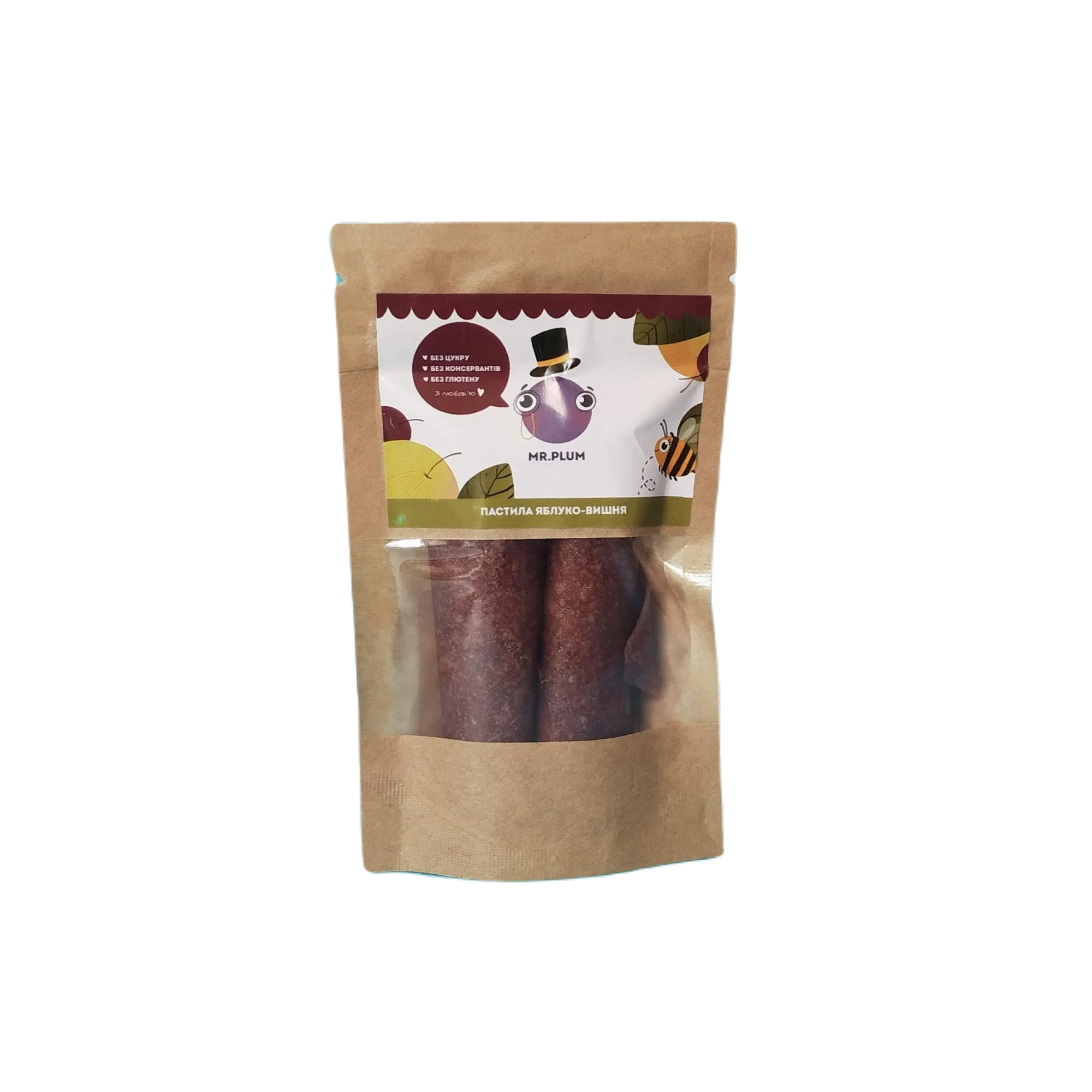 Пастила натуральная Mr.Plum Яблоко-Вишня 30 г