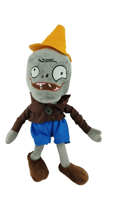 Мягкая игрушка Зомби с конусом Plants vs zombies 30 см (000111)