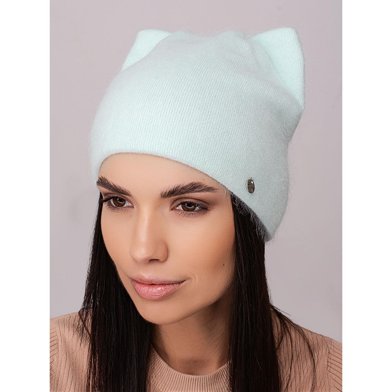 Шапка-кошка женская Leks БАГИРА ангоровая утепленная флисом с ушками без отворота one size Мятный (273019) - фото 1 Шапка-кошка женская Leks БАГИРА ангоровая утепленная флисом с ушками без отворота one size Мятный (273019) - фото 1