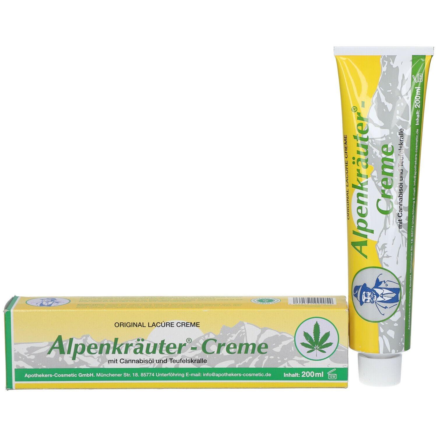 Крем для снятия боли и усталости Alpenkräuter Creme с маслом конопли 200 мл (000111014)