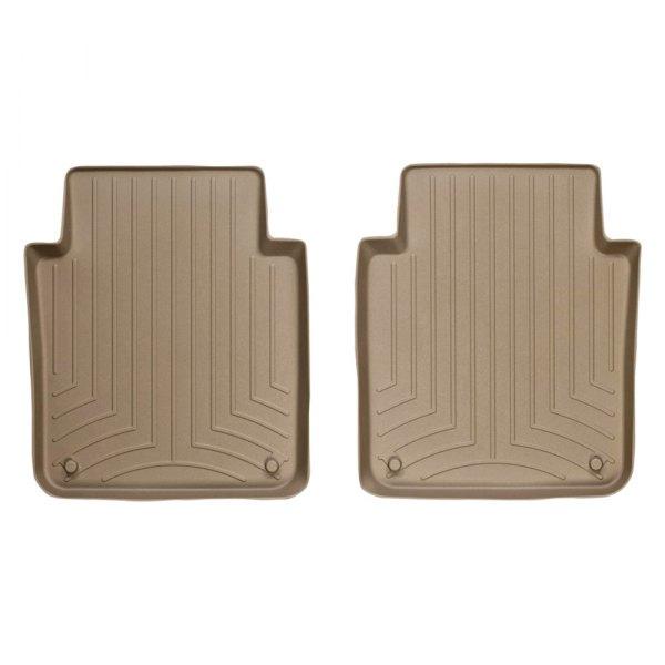 Коврики в салон задние WeatherTech для Audi A8 2003-10 long с бортиком Бежевый (452203)