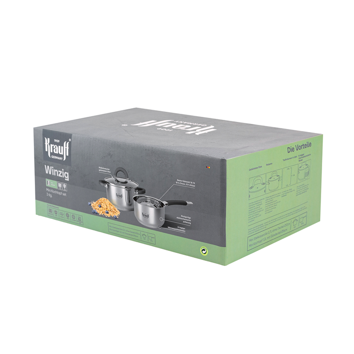 Набір Krauff Winzig 1,2 л/0,7 л та сковорідки Hamburg 24 см із ємностями для олії або оцту Olivenol (28554) - фото 9 Набір Krauff Winzig 1,2 л/0,7 л та сковорідки Hamburg 24 см із ємностями для олії або оцту Olivenol (28554) - фото 9