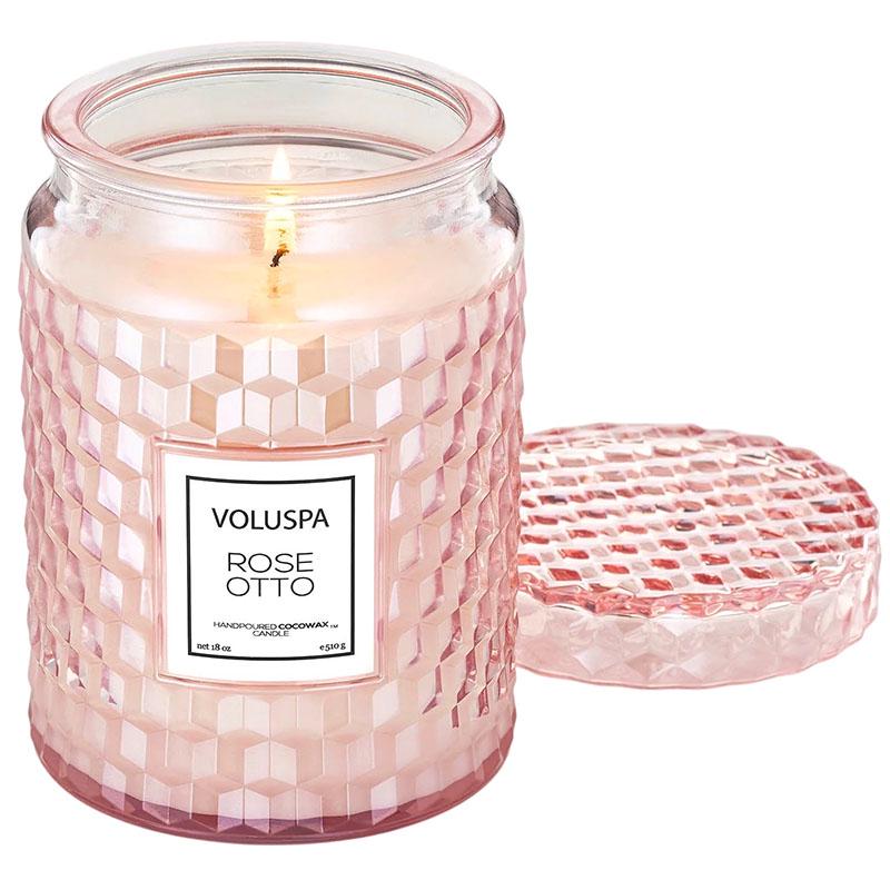 Свеча ароматическая Voluspa Roses Rose Otto 510 г банка с крышкой (111002687)