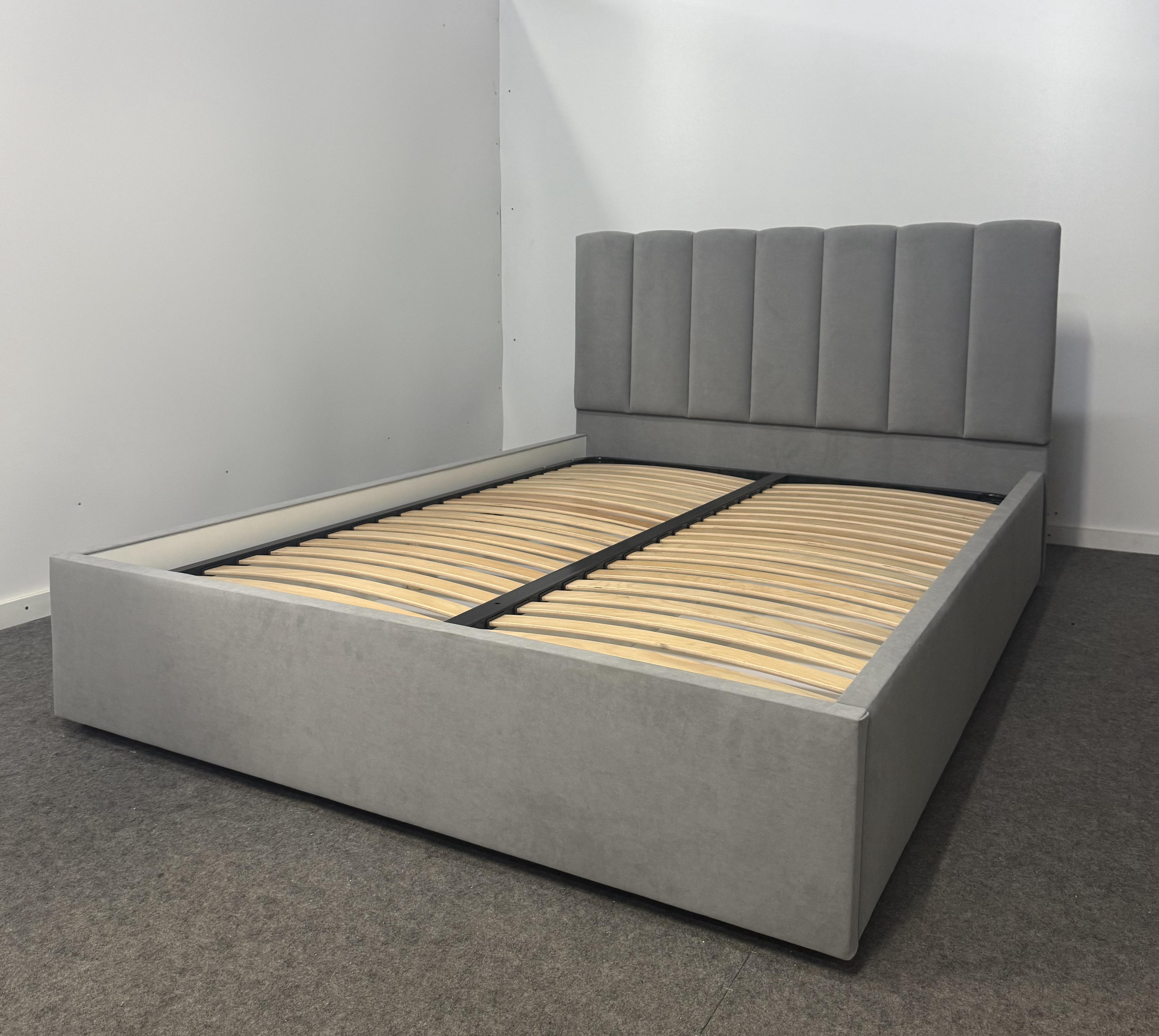 Кровать с подъемным механизмом ADS Mebli Софт 120х200 см велюр Simple 31 Серый (30764262) Кровать с подъемным механизмом ADS Mebli Софт 120х200 см велюр Simple 31 Серый (30764262)