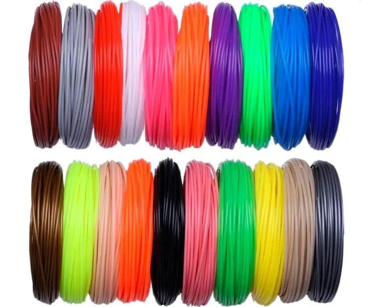 Набор PLA пластика для 3D ручки 200 м 20 цветов по 10 м 1,75 мм (6683)