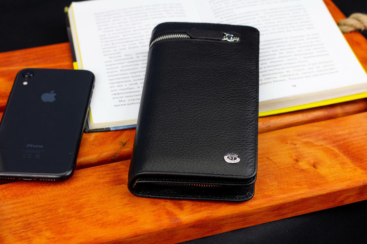 Кошелек мужской многофункциональный из натуральной кожи Черный (МС291) - фото 7 Кошелек мужской многофункциональный из натуральной кожи Черный (МС291) - фото 7