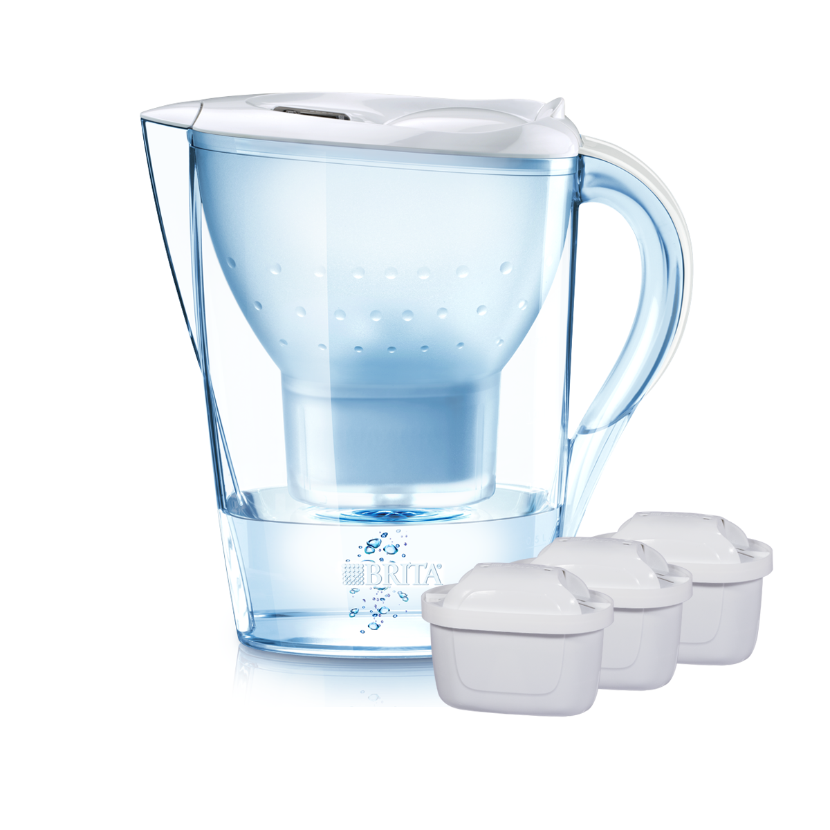 Фильтр-кувшин Brita Marella XL Memo MX+ + 3 картриджа Белый