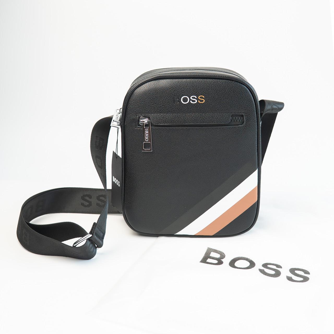 Сумка мужская брендовая BOSS Черный (6602 PTR) - фото 7 Сумка мужская брендовая BOSS Черный (6602 PTR) - фото 7