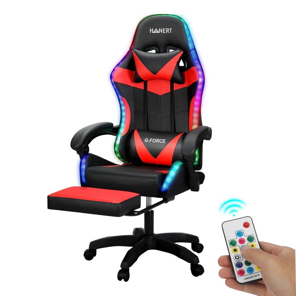 Крісло геймерське з підсвічуванням Hanert G-Force RGB Red - фото 4 Крісло геймерське з підсвічуванням Hanert G-Force RGB Red - фото 4