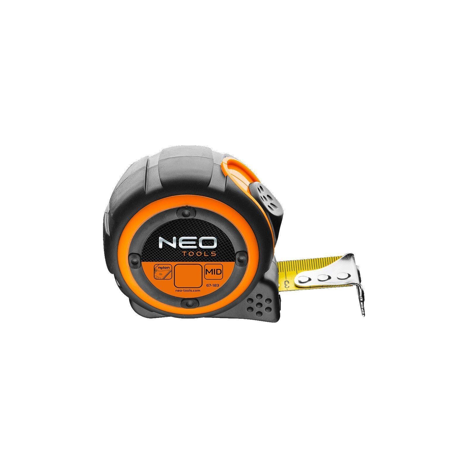 Рулетка 8 м x 25 мм Neo Tools стальная лента магнит (67-188)