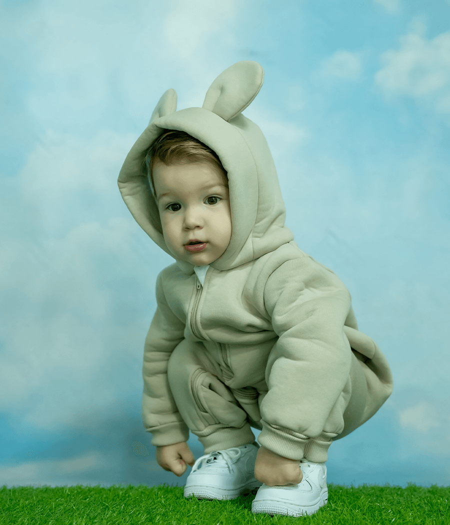 Комбинезон детский BUNNY BOX Микки с ушками триника утепленный р. 80 Бежевый (00380) - фото 6 Комбинезон детский BUNNY BOX Микки с ушками триника утепленный р. 80 Бежевый (00380) - фото 6