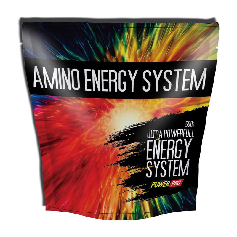 Амінокислоти з кофеїном і гуараною Power Pro Amino Energy System 500 г Фруктовий лимонад
