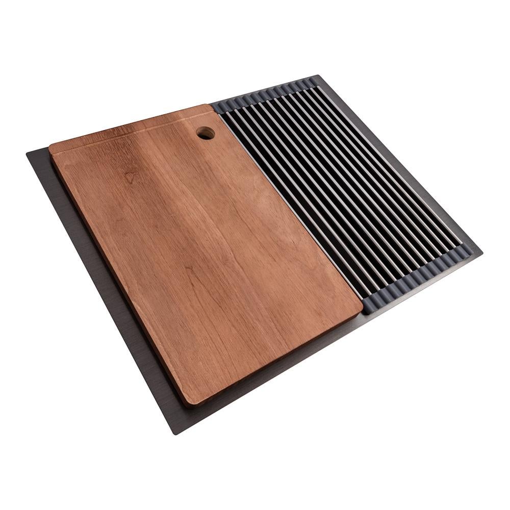 Мийка кухонна Valeso PVD СМ 54х44 Handmade монтаж під стільницю Чорний - фото 5