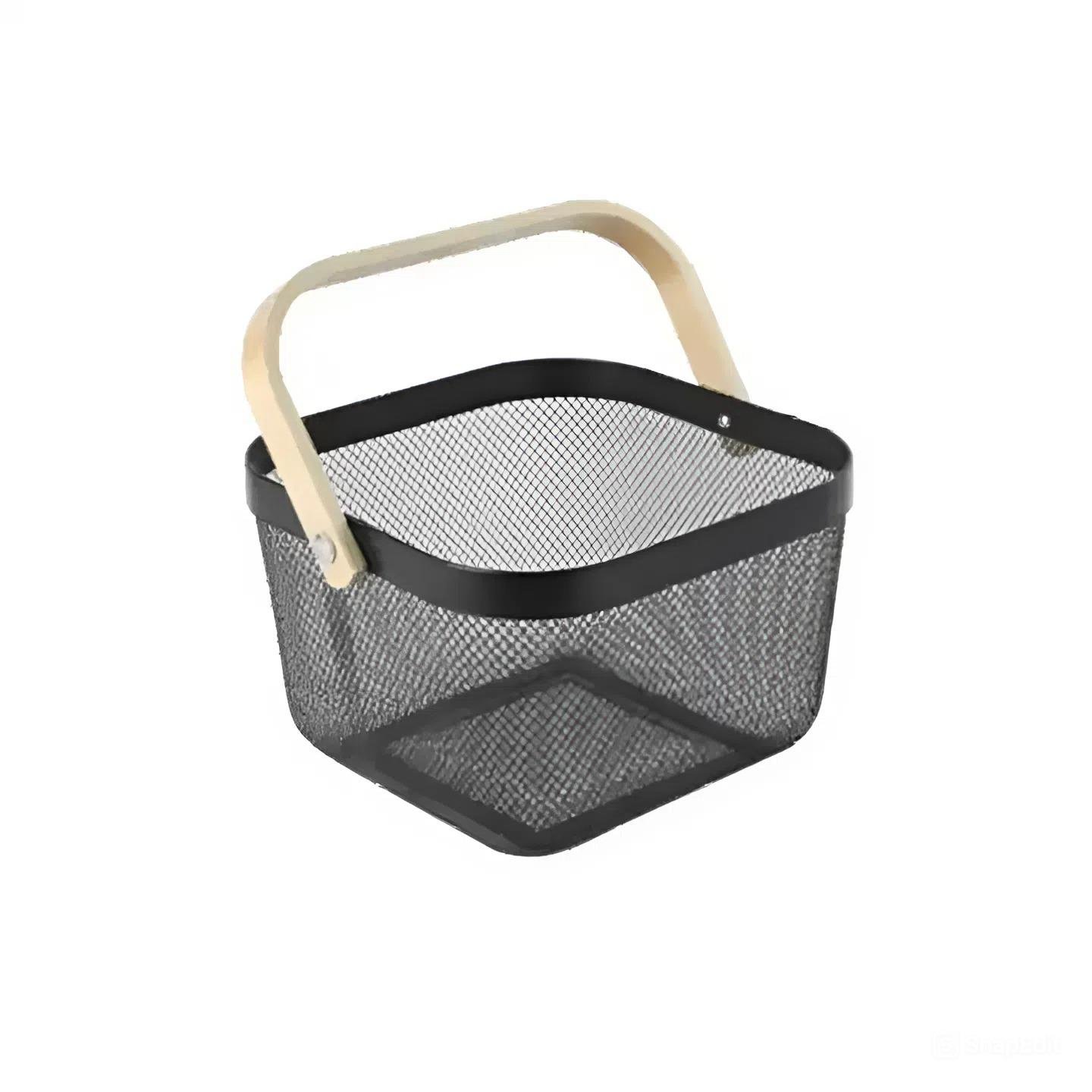 Кошик Ardesto Midori для кухні для фруктів та дрібних предметів 24x23,5x16,1 см Чорний (608418)