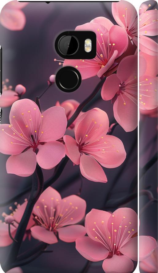 Чехол на HTC One X10 Пурпурная сакура (6075m-995-42517)