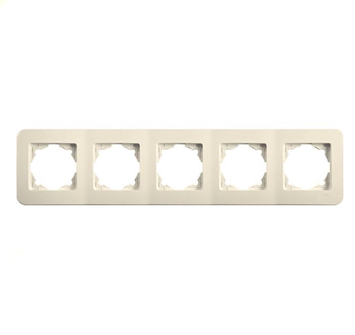 Рамка пятиместная Viko Rollina Кремовый (00000012932)