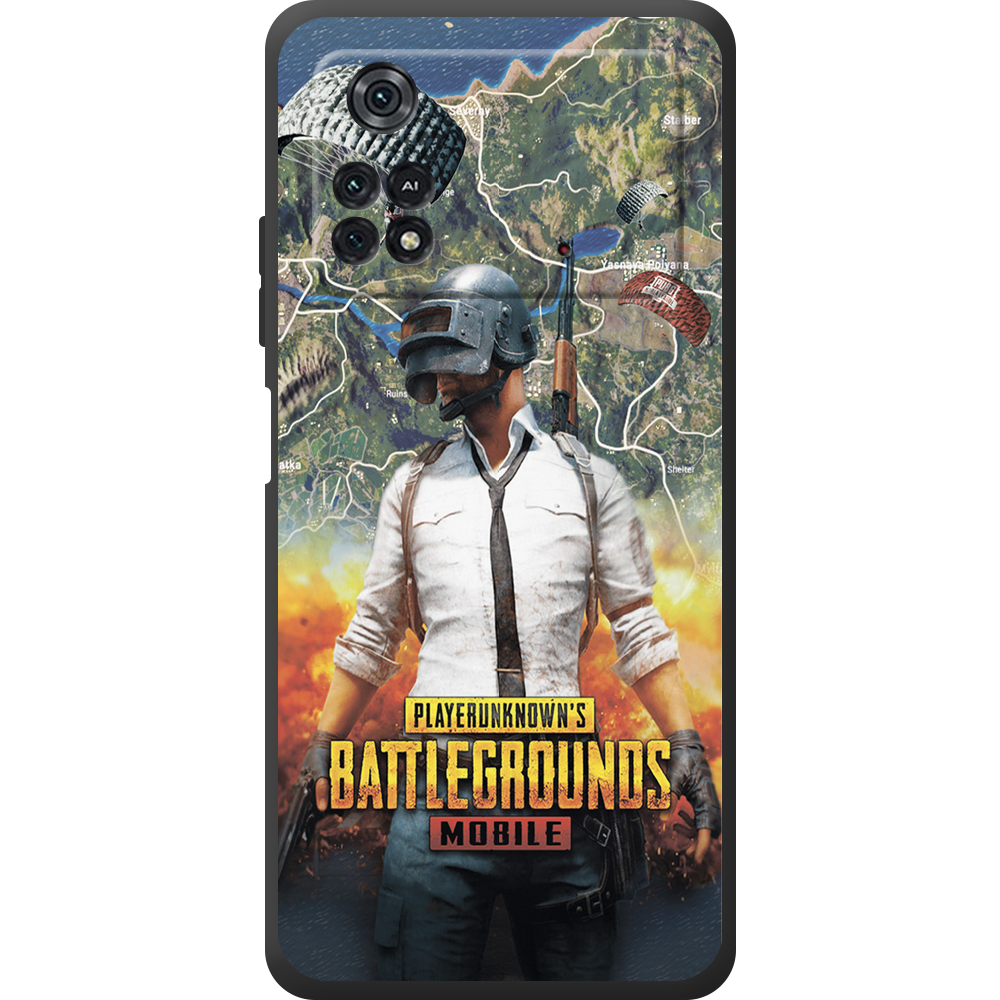 Чохол BoxFace Poco M4 Pro 4G PUBG Mobile Чорний силікон (44475-up2309-44485)