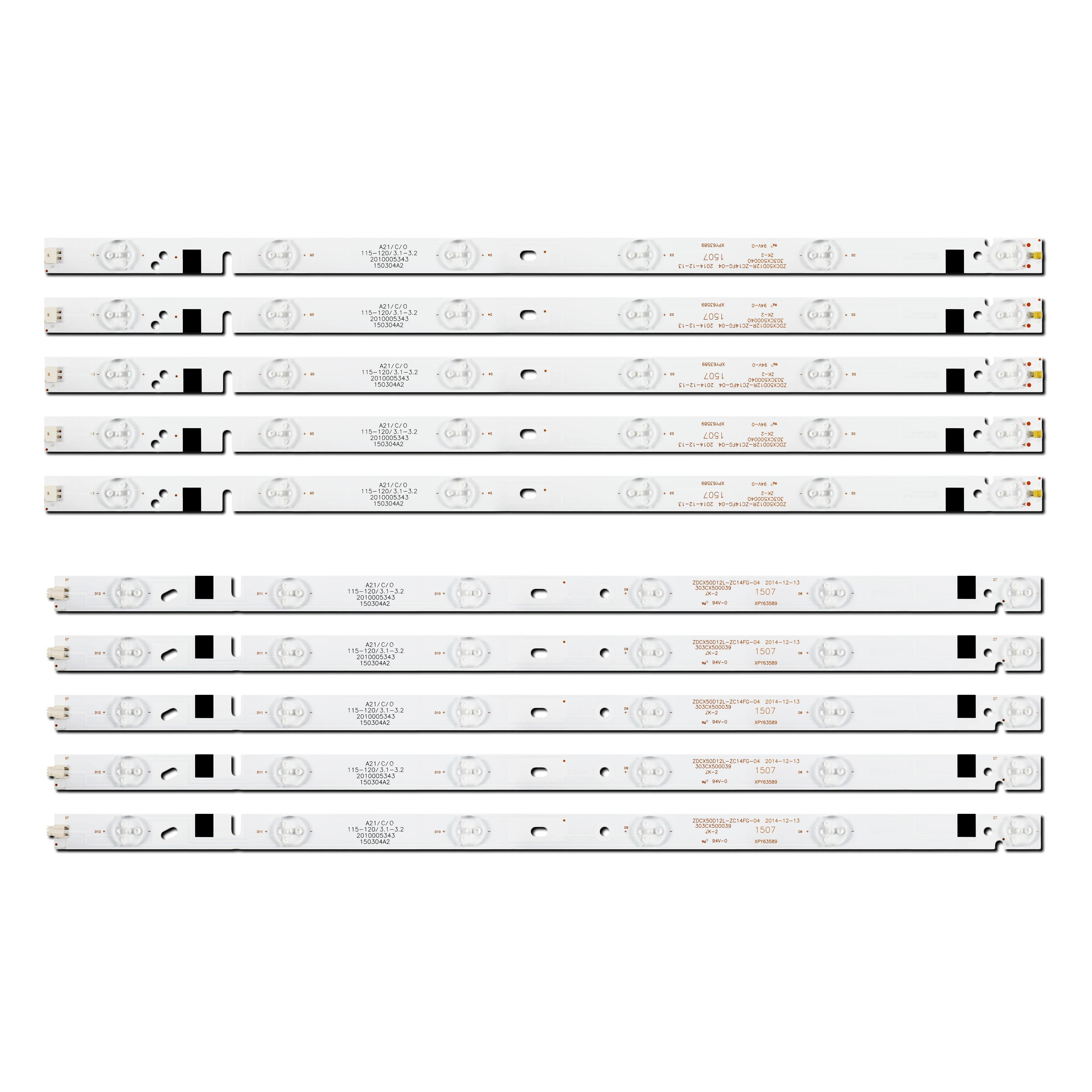 Комплект LED подсветки для TV ZDCX50D12L-ZC21FC-01 ZDCX50D12R-ZC21FC-01 ZDCX50D12L-ZC14FG-04 ZDCX50D12R-ZC14FG-04 50" 10 шт. (ART-15127) Комплект LED подсветки для TV ZDCX50D12L-ZC21FC-01 ZDCX50D12R-ZC21FC-01 ZDCX50D12L-ZC14FG-04 ZDCX50D12R-ZC14FG-04 50" 10 шт. (ART-15127)