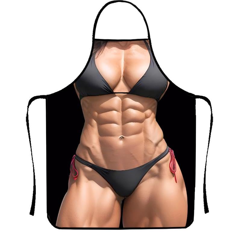 Фартук с приколом для женщин девушка с торсом 80x60 см Разноцветный (50170) Фартук с приколом для женщин девушка с торсом 80x60 см Разноцветный (50170)