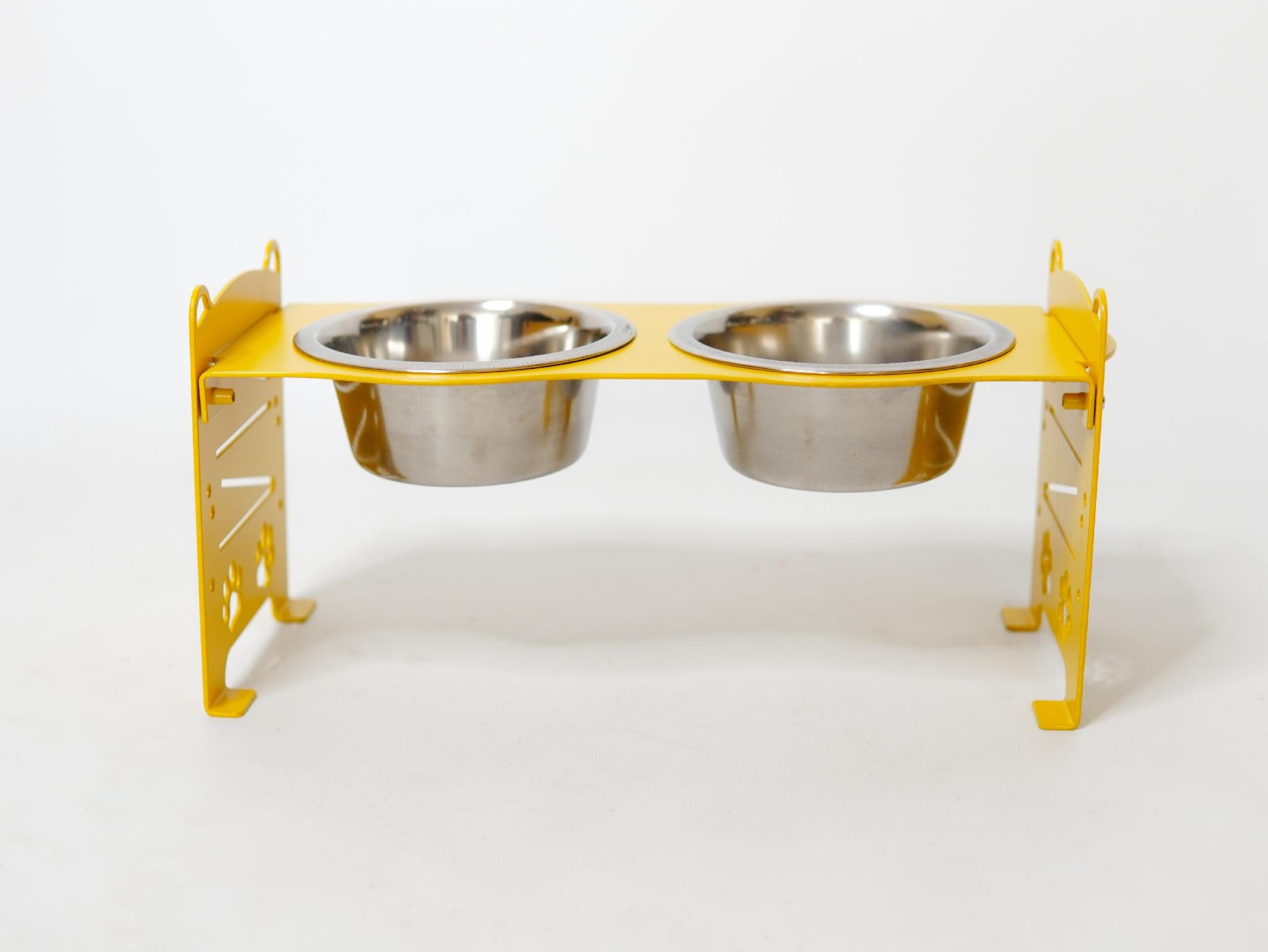 Кормушка для котов разборная-регулируемая 61-137 мм 0,45 л Желтый (1024584к) - фото 2