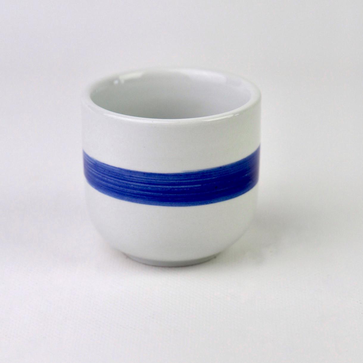 Чашка японская чайная из керамики 200 мл Бело-синий (00000010123)