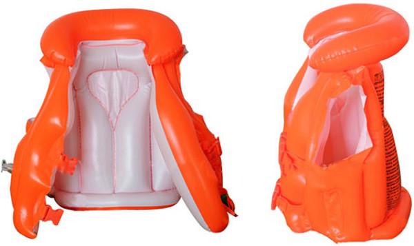 Надувний жилет дитячий Intex для плавання 3-6 років Помаранчевий (28443395) - фото 4