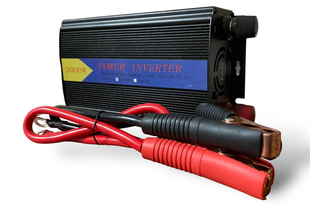 Автомобильный инвертор Power Inverter 12-220 V 2000W - фото 4