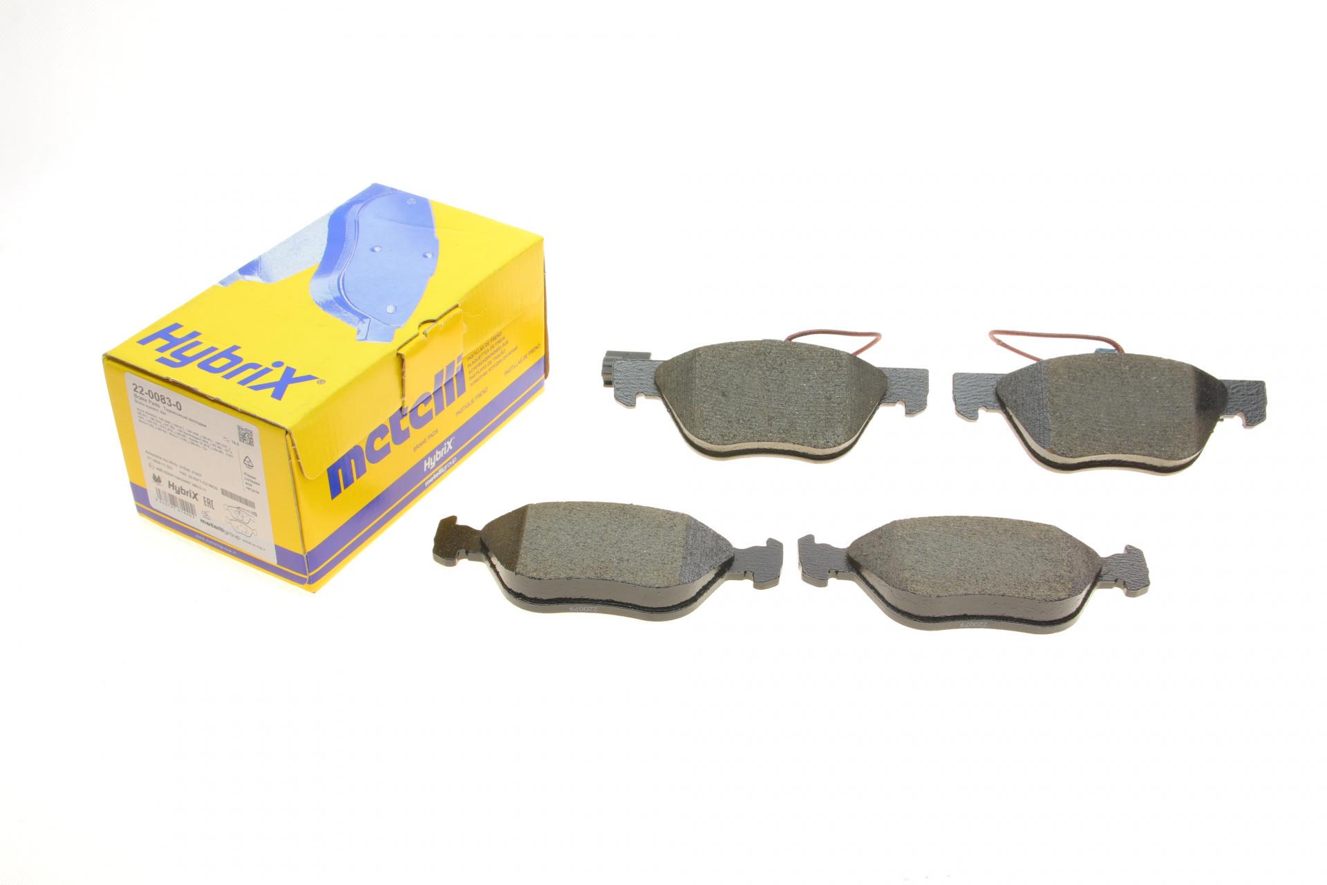 Колодки тормозные передние METELLI для Alfa Romeo 145/146/156/GT/GTV/Spider/Fiat Bravo 95-05 (22-0083-0)