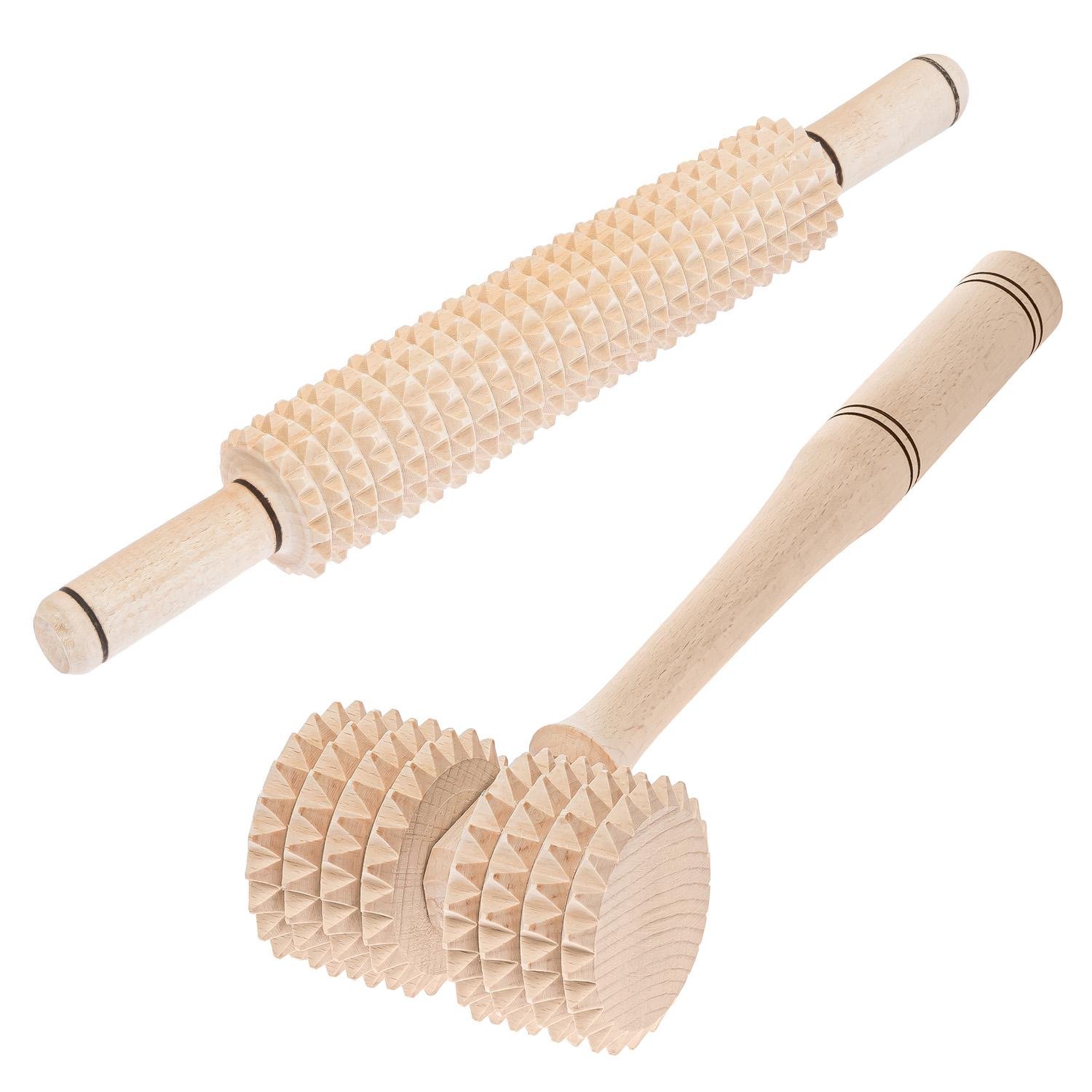 Масажер роликовий універсальний дерев'яний 2 шт. (87682)