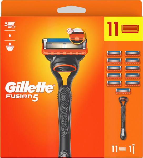 Станок для гоління чоловічий Gillette Fusion 5 та 11 змінних картриджей Fusion 5 (11132121) - фото 2