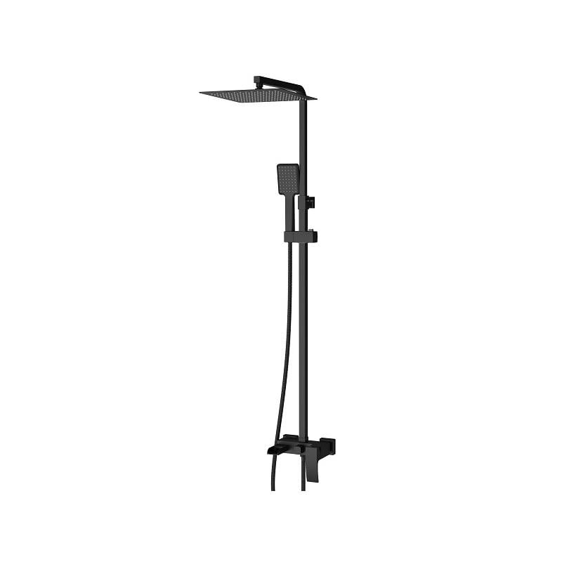 Душевая колонна со смесителем KOER KB-58007-05 водопад Черный (KR3463)