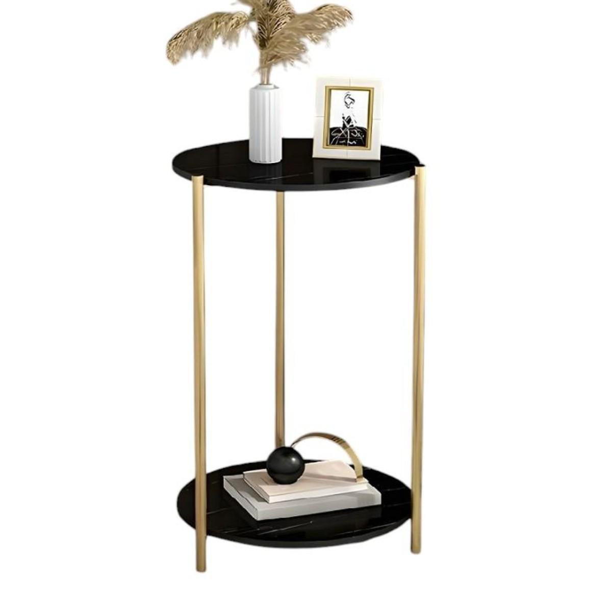 Стол журнальный Modern Home 2 яруса 30х30х60 см Черный (M50269-BL)