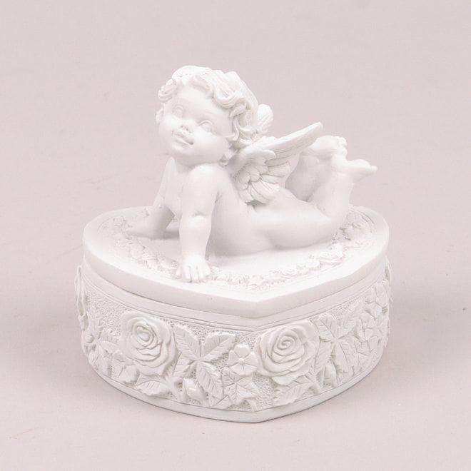 Шкатулка Flora Ангел Белый (34545)
