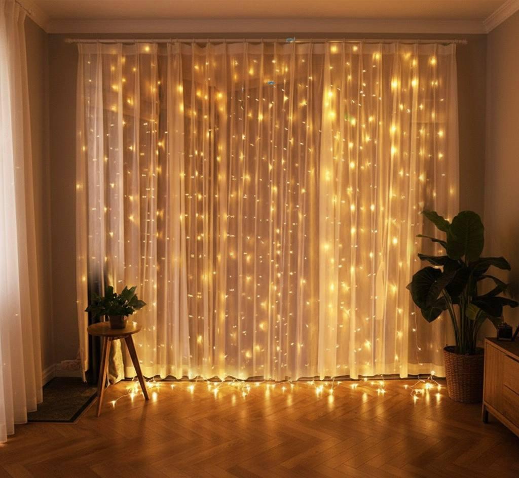 Гирлянда Хвойная лапа 3х2 м 400 LED Желтый свет (D400LED2MY)