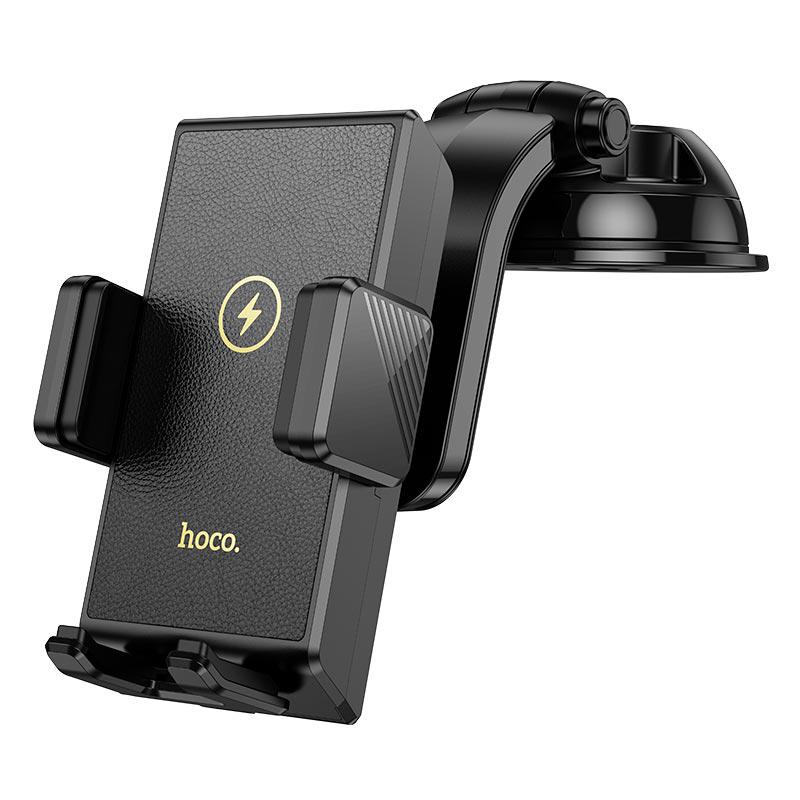 Тримач Hoco Precious wireless fast charging car holder HW22 15 W 4,5-7" Black (595891)