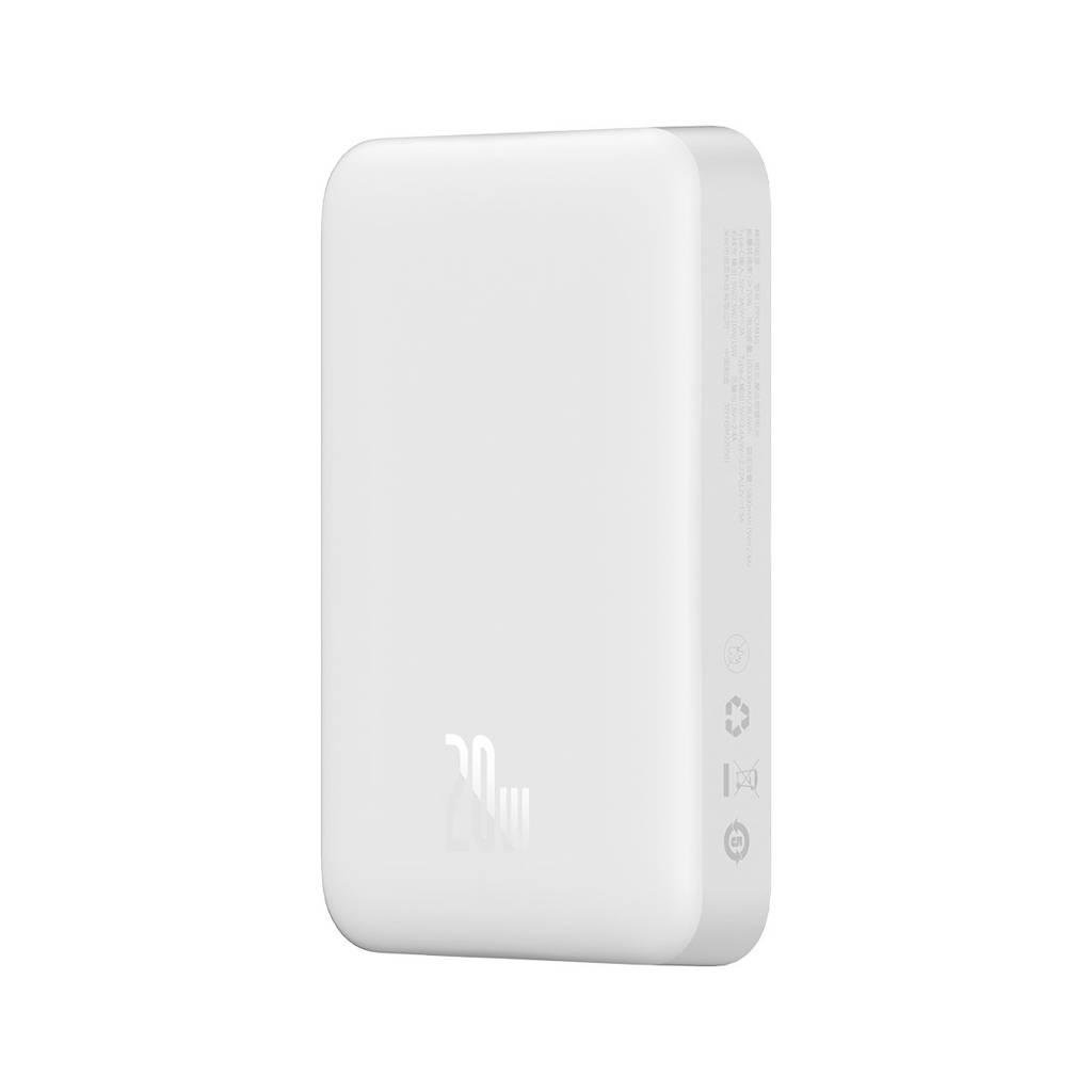 Павербанк Baseus Magnetic Mini 20 W 10000 mAh White (PPCX030002) - фото 4