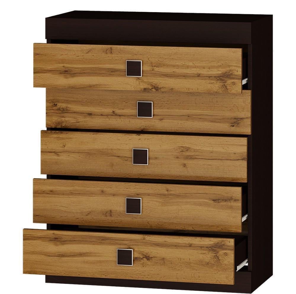 Комод Эверест Соната-2 800х380х1010 мм Венге/Крафт золотой (ЕВ20144)