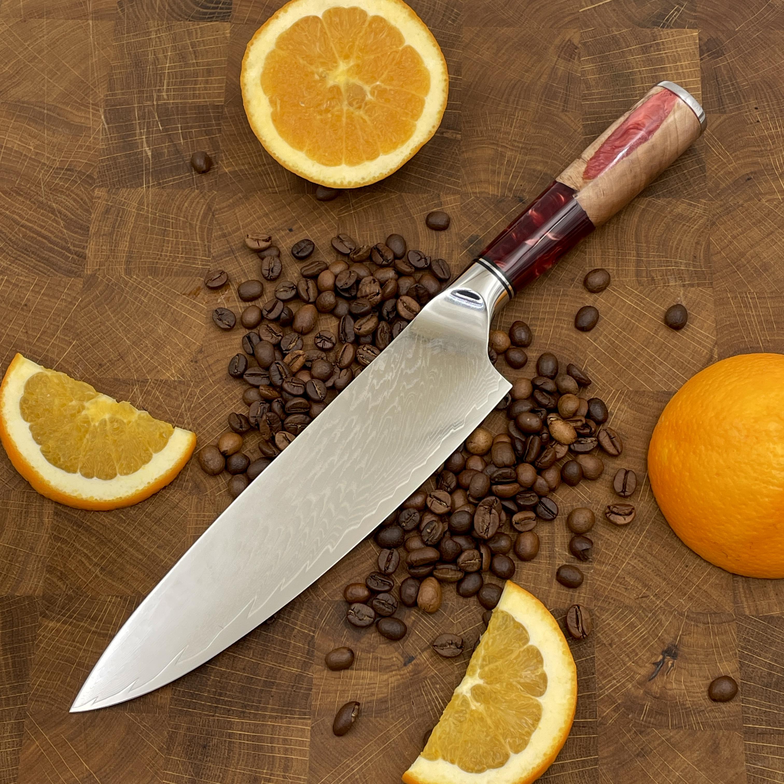 Ніж кухонний Шеф VG-10 Red Brown (30219163)