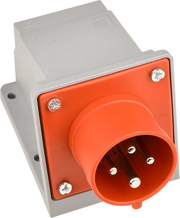 Вилка стационарная полиамид АСКО-УКРЕМ серии UСombi 4P 16A IP 44 (A0080010137)