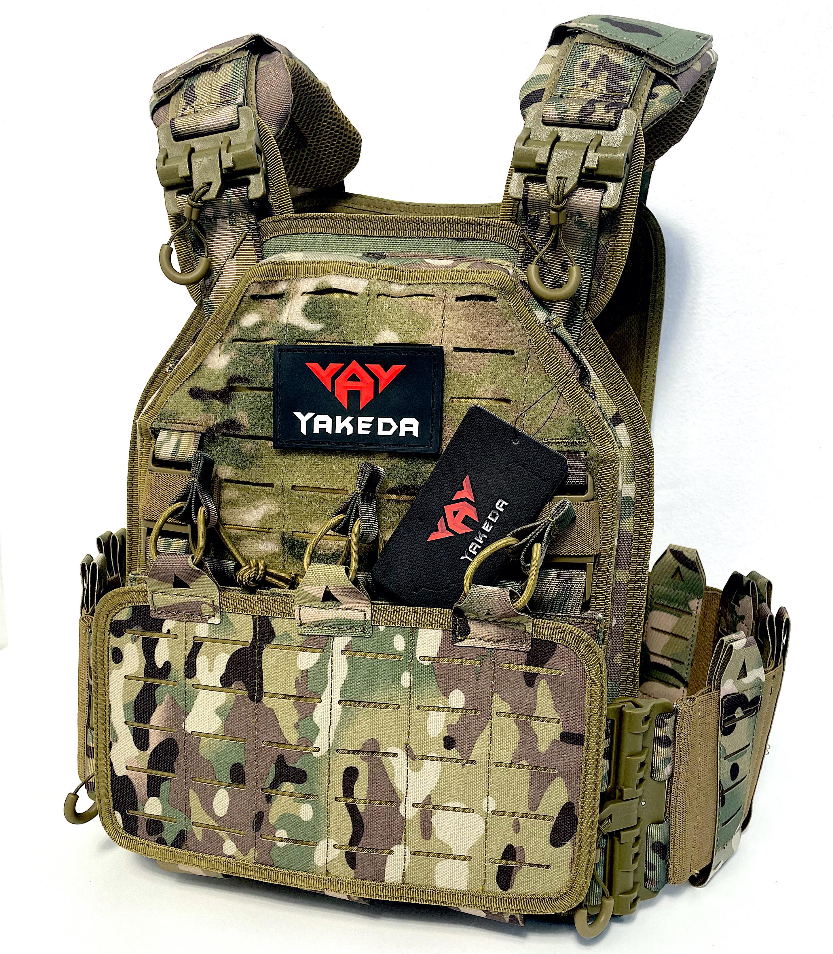 Плитоноска Yakeda швидкий скид MOLLE 1000D Мультикам (ЯК2)