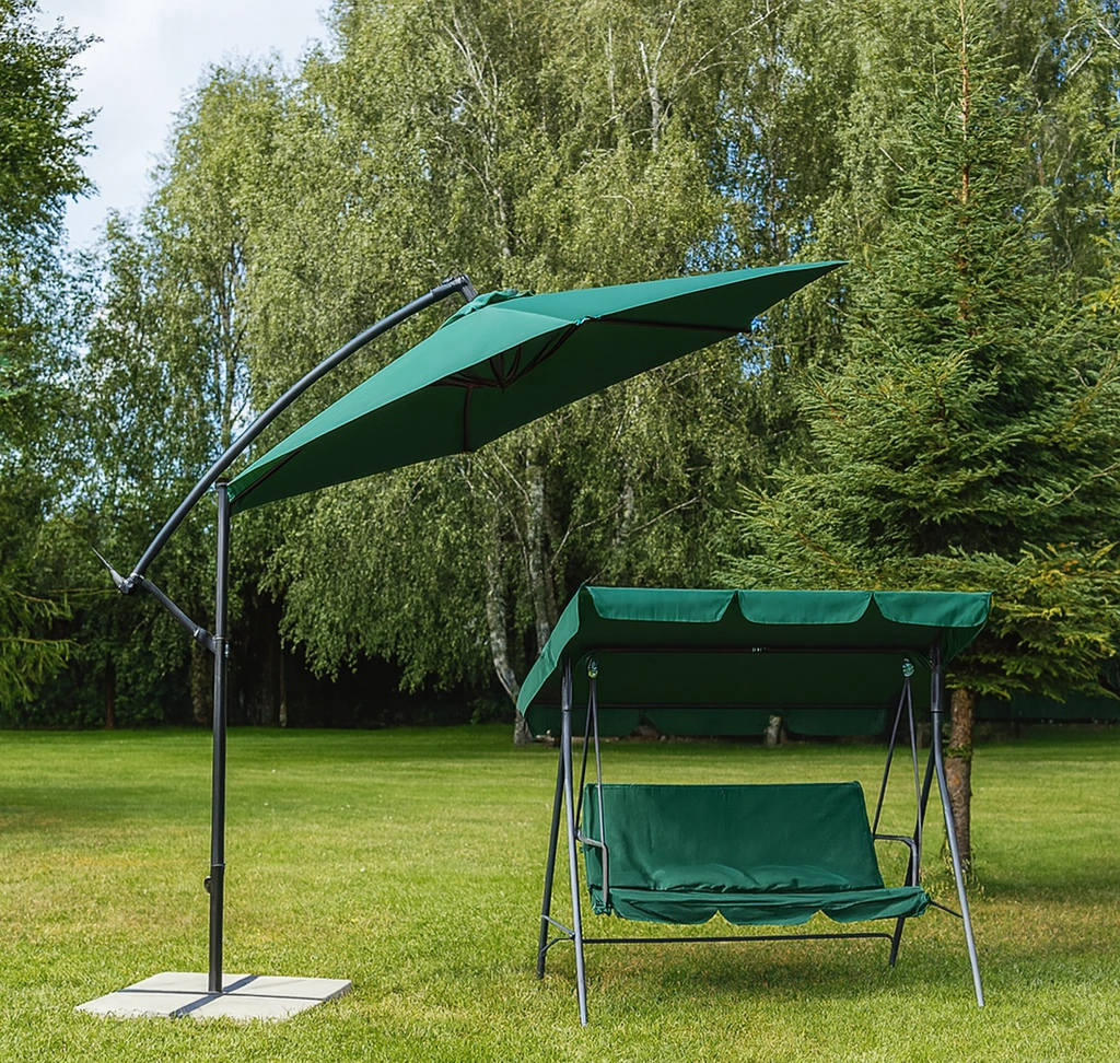 Гойдалка LEOBRO з подушками 176х114х168 см Зелений (LBSW3-D3-GRN) - фото 2