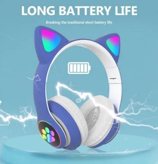 Комплект детский STN-28 наушники с кошачьими ушками/3D-ручка для рисования/пластик 50 м Разноцветный/Голубой - фото 3 Комплект детский STN-28 наушники с кошачьими ушками/3D-ручка для рисования/пластик 50 м Разноцветный/Голубой - фото 3