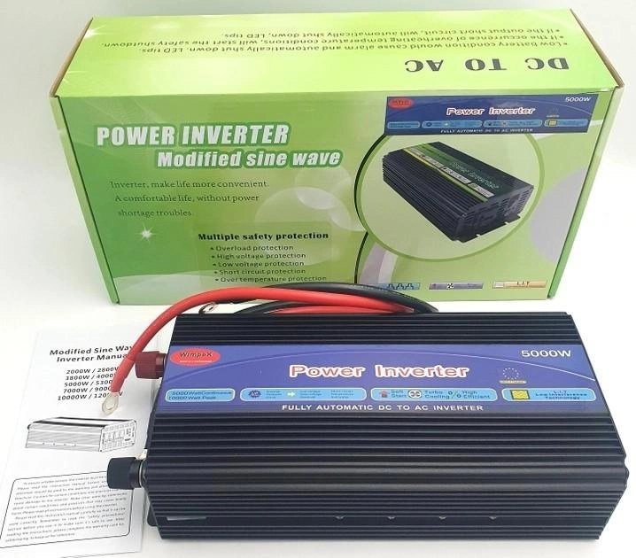 Инвертор преобразователь напряжения Power Inverter 12-220V, 5000W