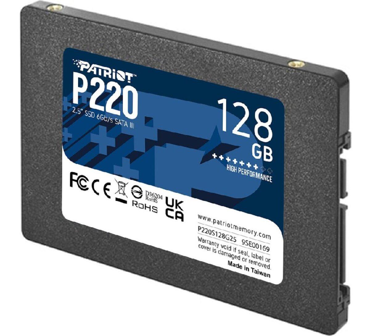 SSD-диск Patriot P220 SATAIII TLCP220S128G25 128 Gb 2,5" (564114) - фото 2