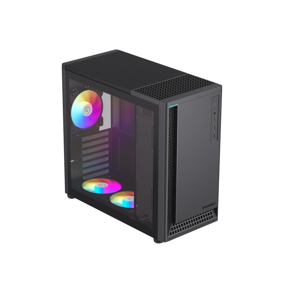 Корпус GameMax P30 BK Mid Tower USB Type-C Black