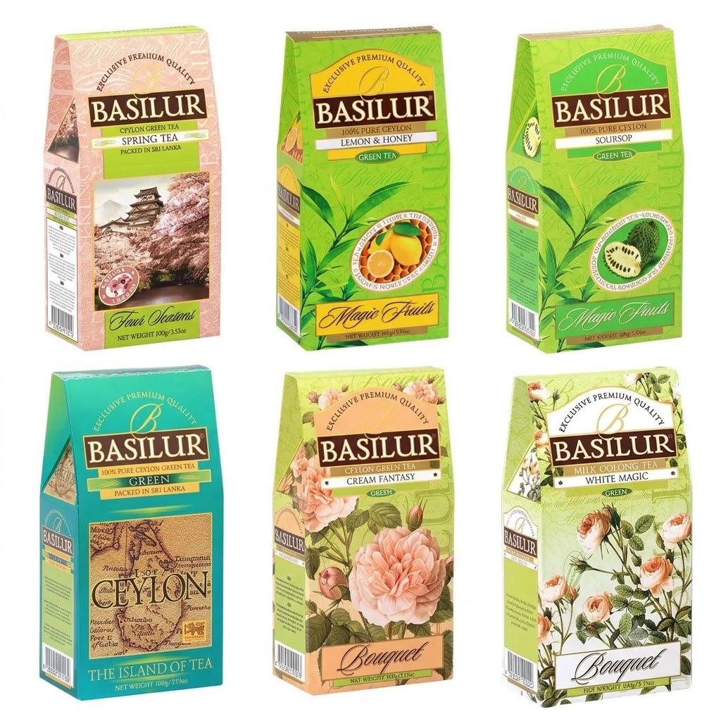 Набор чая Basilur 6 видов Зеленая свежесть и детокс 600 г (nab002basilur)