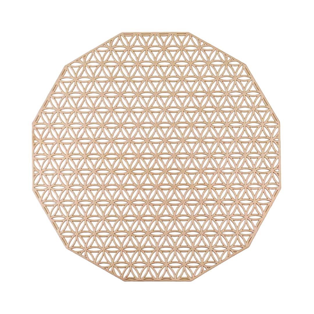 Салфетка сервировочная под горячее 2 шт. Золотистый (C053_gold) - фото 1 Салфетка сервировочная под горячее 2 шт. Золотистый (C053_gold) - фото 1